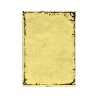 Marmorpapier Antik mit Rahmen A4 chamois Pack a 100 Blatt 