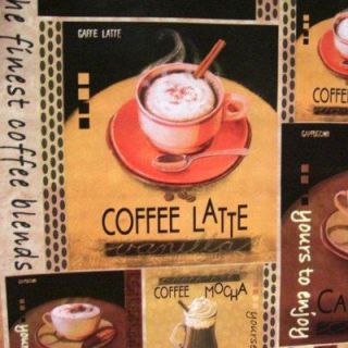 Meterware Kaffee Wachstuch Decke Coffee Tischdecke NEU
