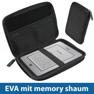 Schwarz EVA Hartschale Tasche für  Kindle Touch Wi Fi 6 E Ink