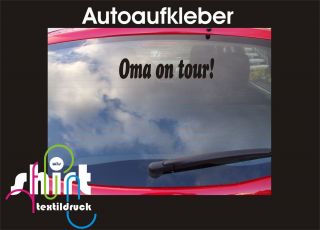 394   Oma on tour Autoaufkleber Auto Aufkleber