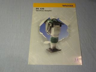 Prospekt Wacker Vibrations   Stampfer DS 720