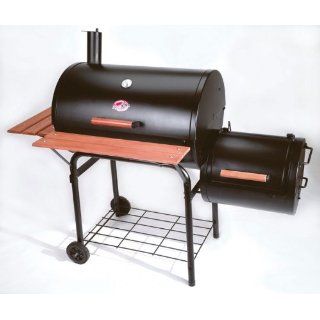 FAMILY SCOUT Barbecue Smoker Set mit SideFireBox + Cover 