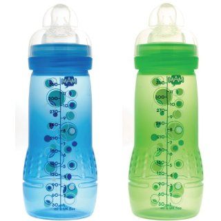 MAM 350525   Baby Bottle 330 ml, Doppelpack, blau/gr?n 