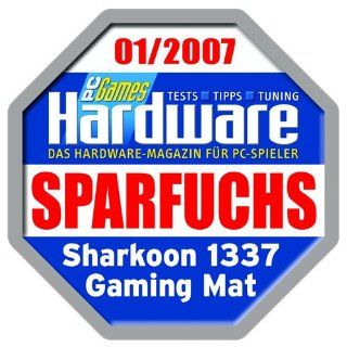 Sharkoon 1337 Gaming Mauspad schwarz Computer & Zubehör