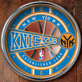 NEW YORK KNICKS,NBA Basketball Chrom Wanduhr Wall Clock,30 cm,Neu