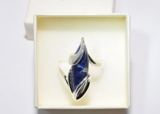 925 Silber   Ring mit Sodalith   Unikat  Neue Kollektion   Sommer