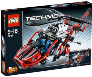 LEGO TECHNIC RETTUNGS HUBSCHRAUBER 8068 408 TEILE NEU