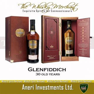 Glenfiddich 30YO 70cl 40% Wooden Box Single Scotch Malt Whisky RX396