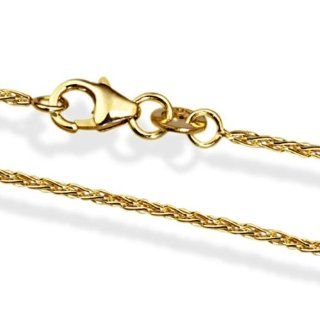 Goldmaid Unisex Halskette Gold 333 Zopf Unisex Halskette 45 cm Ke