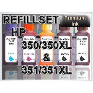 Tinte Refill Set Nachfülltinte Refillset Druckertinte HP350 350 HP351