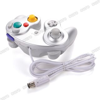 2x Neu Gamepad Joypad Controller f Nintendo Wii Gamecube Silber