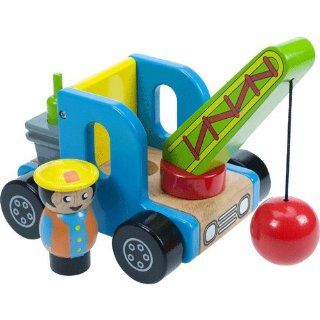 Bagger Abrissbagger Holz Holzspielzeug BJ346 [Spielzeug] 