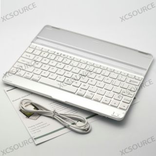 For iPad 2 Aluminum Ultra thin light Bluetooth Wireless KeyBoard Dock