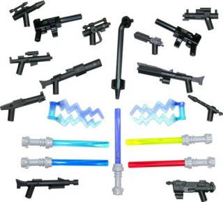 LEGO® STAR WARS™+Little Arms Laserschwerter Blaster Mb