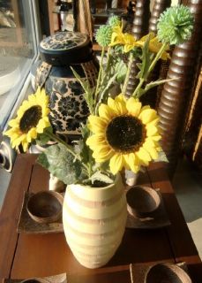 Vase 5x Blumenvase 5 Stück Mangovase Vase Mangoholz Glasvase 5 Vasen