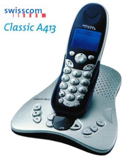 Swisscom Classic A413 mit SIM Card Reader, Anrufbeantworter und
