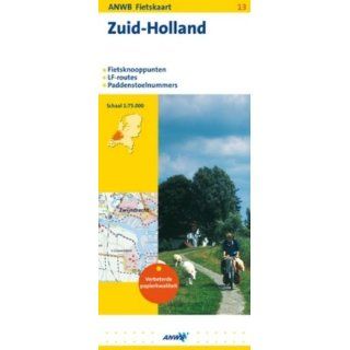 Topografische Fietskaart 13 Zuid Holland 1  75 000 Fietsknooppunten