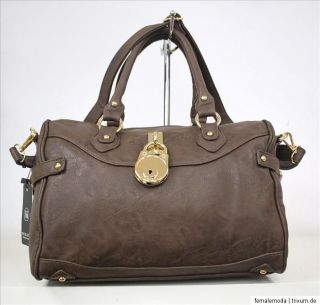Shopper Handtasche Henkel Schulter Tasche Designer Causal Bag Leder