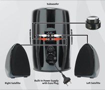 bazoo 2.1 Lautsprecher Set Sound of Stone mit 1.000 Watt Leistung