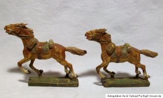 Konvolut Lineol Elastolin Masse Indianer Cowboy Pferd Haus Zelt 1930