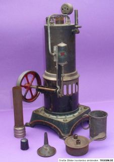 Alte Dampfmaschine m. Zubehör stehend Doll&Company D&C