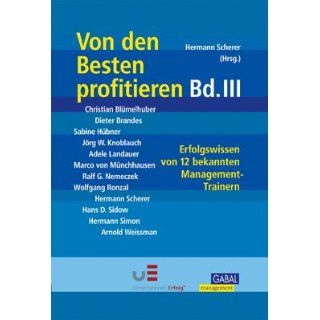 Von den Besten profitieren, Bd. 3 Hermann Scherer Bücher