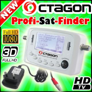 OCTAGON SF 418 HQ Profi Satfinder LCD Digital HDTV Satelliten Finder
