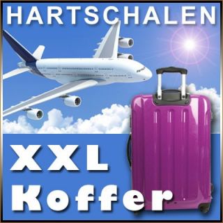 Exkl. Hartschalen Koffer REISEKOFFER Trolley XXL lila