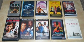 10 verschiedene Videofilme (VHS)