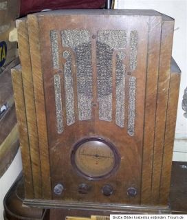 Grosses antikes amerikanisches Radio Silvertone 30er Jahre