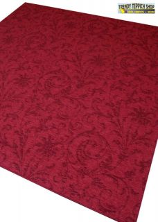 Teppich Feinschlinge *CONTESSE 443 rot* 200 cm br.