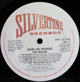 JOHN LEE HOOKER the healer LP Mint  ORE LP 508 Vinyl 1989 UK