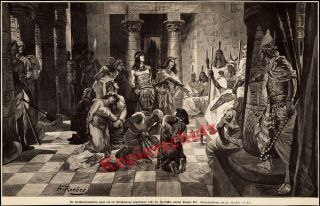 Fr. Roeber Antike Ägypten Tempel Ramses III Justiz 1898