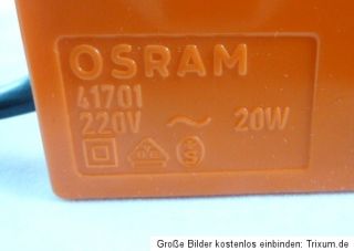 Kugelleuchte Kugellampe Osram Space Age Design orange Plastic Panton