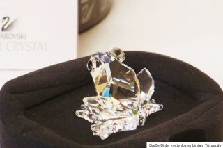 SWAROVSKI Silver Kristall FROSCH figur, gemarkt mit Zertifikat und OVP