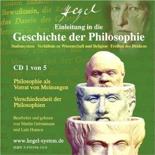 Hegel Einleitung in die Geschichte der Philosophie; Hörbuch