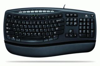 Logitech Comfort Wave 450 Keyboard Tastatur USB schwarz
