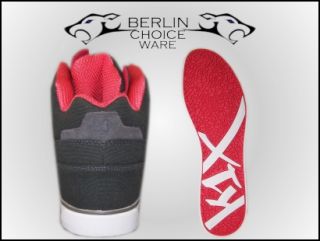 K1X Schuhe Sneaker Lazy High Vulc Grey / Red Gr. 41   44