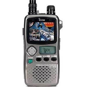 ICOM IC R3 495kHz TO 2450MHz WIDEBAND HANDHELD SCANNER WITH BUILT IN