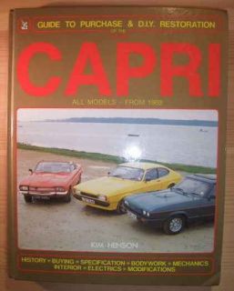 Ford Capri ab 1969 Restaurierungsanleitung  Modellkunde