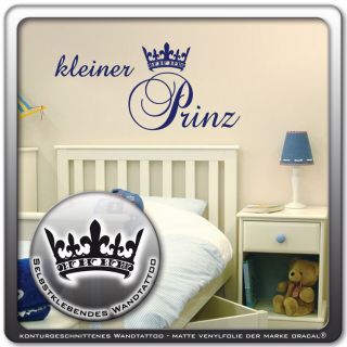 Wandtattoo Kinderzimmer Krone Prinz Jungs Buben WT475