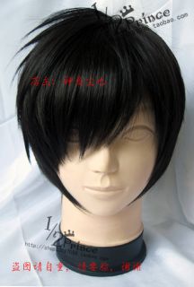 477 New short Black cosplay party Wig