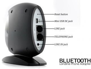 Bluetooth Festnetz Telefon Adapter Schwarz Smart Design