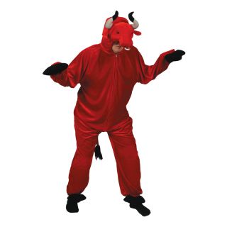 Roter Bulle Verkleidung für Erwachsene Karneval Tier Kostüm Party