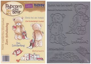 Reddy Cards Stempel Popcorn the Bear Schulanfang 494