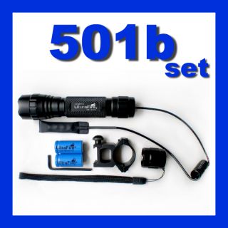 UltraFire 501B CREE 300Lumens Tactical Flashlight set