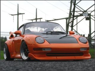 18 Tuning Porsche 911 993 GT2 = orange/schwarz Fach Lackiert inkl