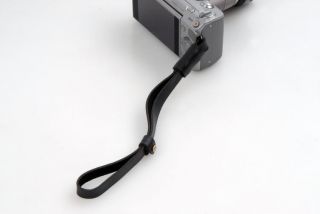 Schwarz Kamera Tragegurt Handschlaufe Echtes Leder Trageriemen Nikon