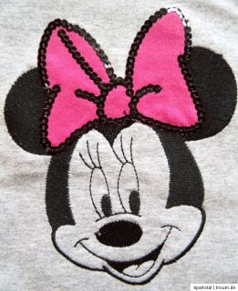 NEU Disney Minnie Mouse Sweatshirt Pullover Pulli Stretch grau Gr. 80