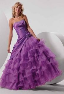 Neu Lila Hochzeitskleid Abendkleid Brauch Ballkleid